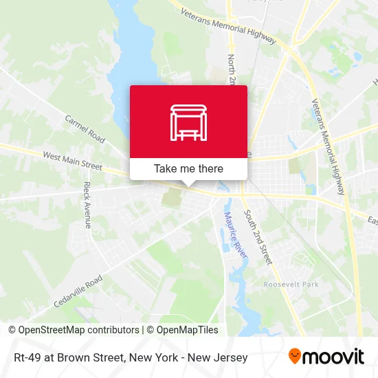 Rt-49 at Brown Street map