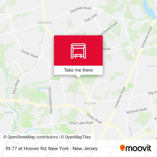 Rt-77 at Hoover Rd map