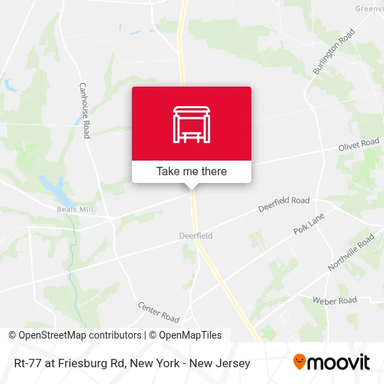 Rt-77 at Friesburg Rd map