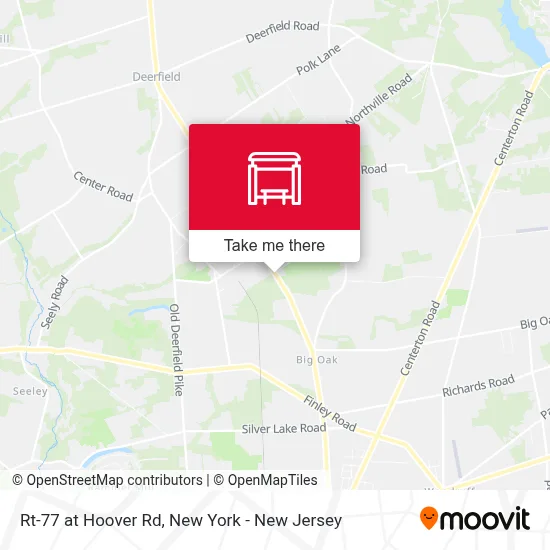 Rt-77 at Hoover Rd map
