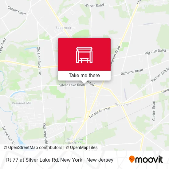 Rt-77 at Silver Lake Rd map