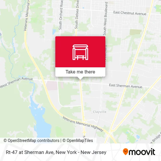 Rt-47 at Sherman Ave map