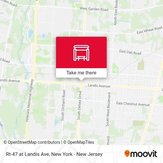 Rt-47 at Landis Ave map
