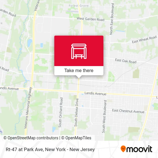 Rt-47 at Park Ave map