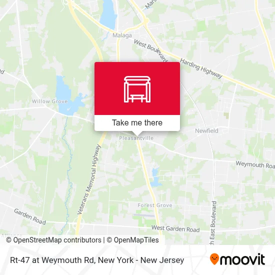 Rt-47 at Weymouth Rd map