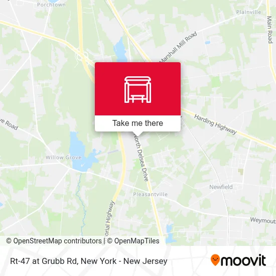 Rt-47 at Grubb Rd map