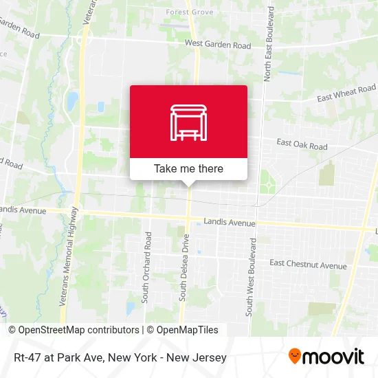 Rt-47 at Park Ave map