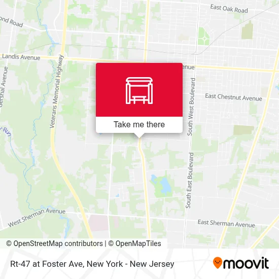 Rt-47 at Foster Ave map