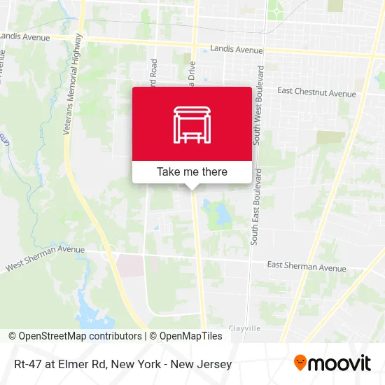 Rt-47 at Elmer Rd map