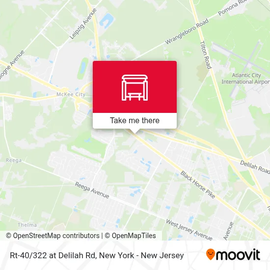 Rt-40/322 at Delilah Rd map