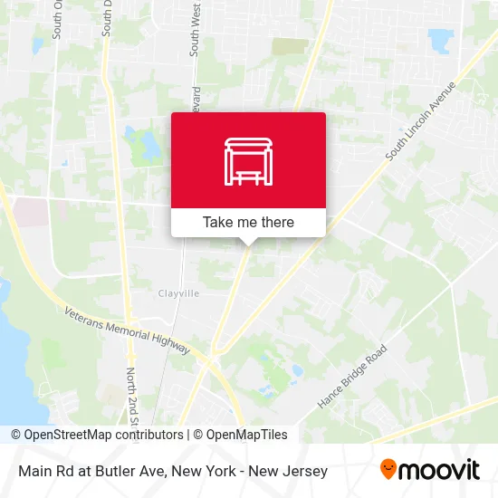 Main Rd at Butler Ave map
