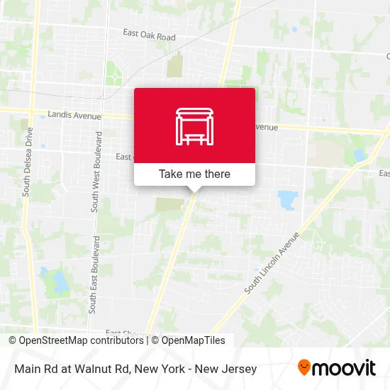 Main Rd at Walnut Rd map