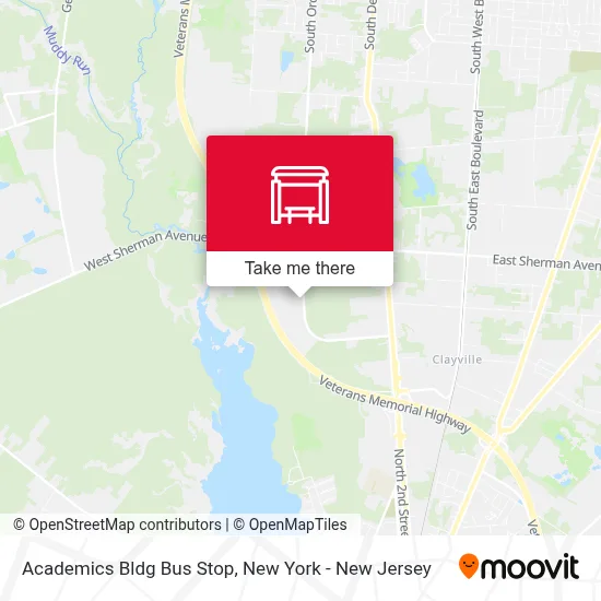 Academics Bldg Bus Stop map