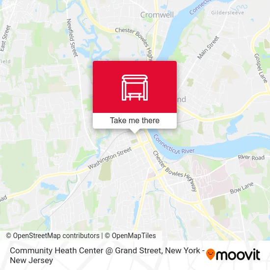 Community Heath Center @ Grand Street map