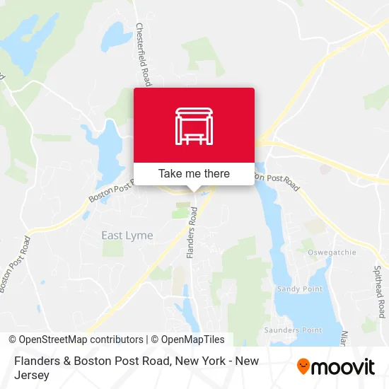 Flanders & Boston Post Road map