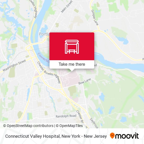 Mapa de Connecticut Valley Hospital
