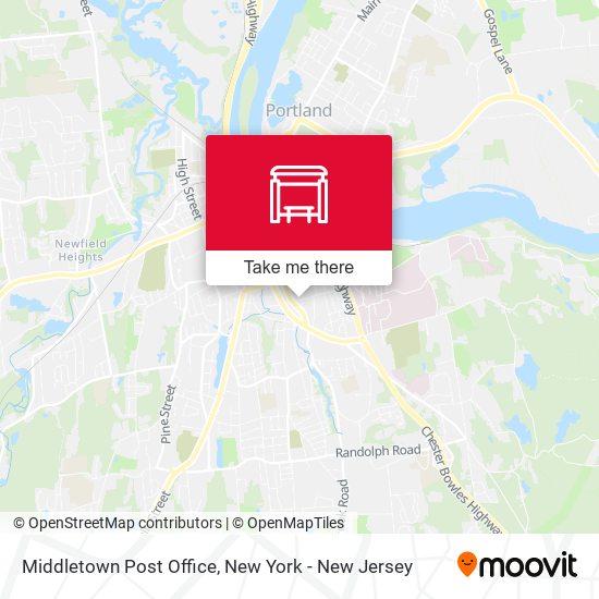 Mapa de Middletown Post Office