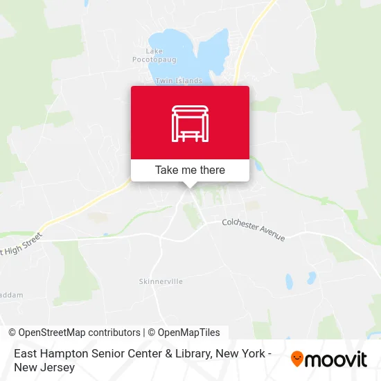 East Hampton Senior Center & Library map