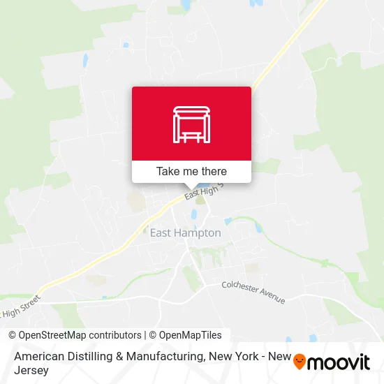 American Distilling & Manufacturing map