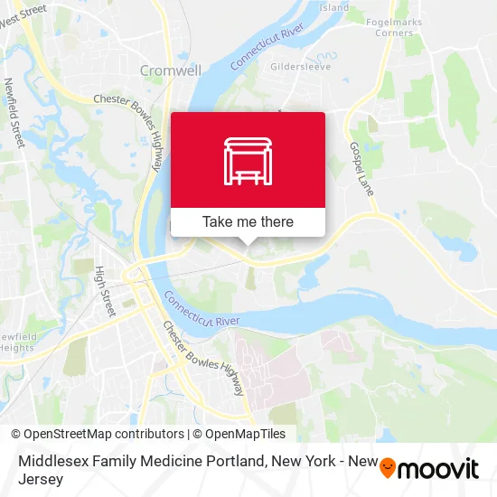 Middlesex Family Medicine Portland map