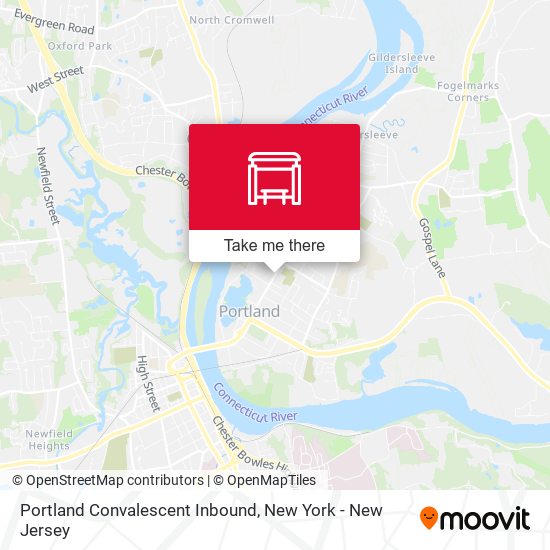 Mapa de Portland Convalescent Inbound