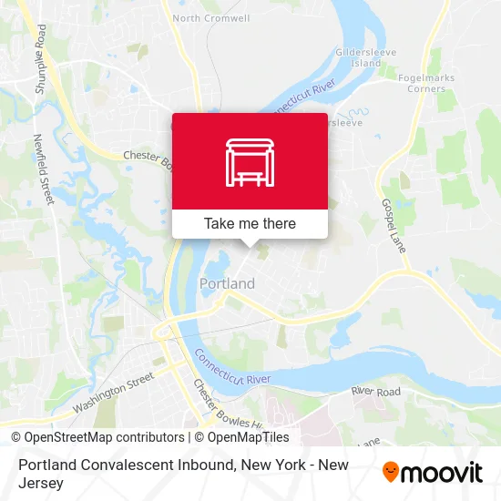 Portland Convalescent Inbound map