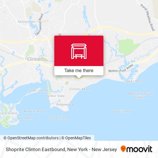 Shoprite Clinton Eastbound map