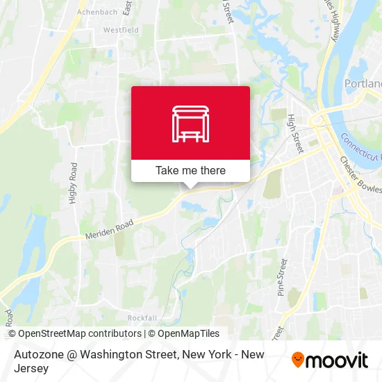 Mapa de Autozone @ Washington Street