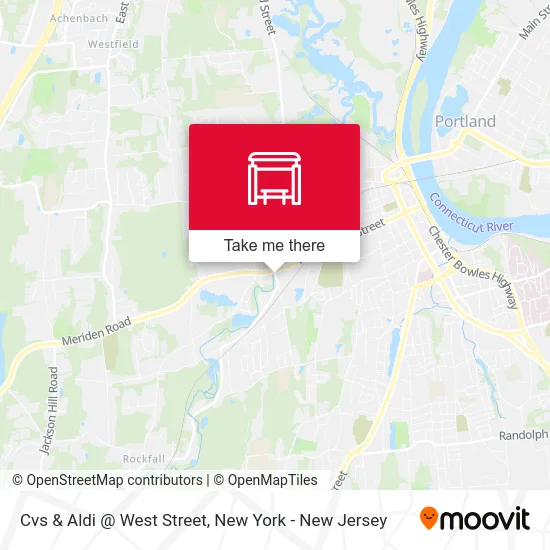 Cvs & Aldi @ West Street map