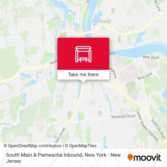 South Main & Pameacha Inbound map