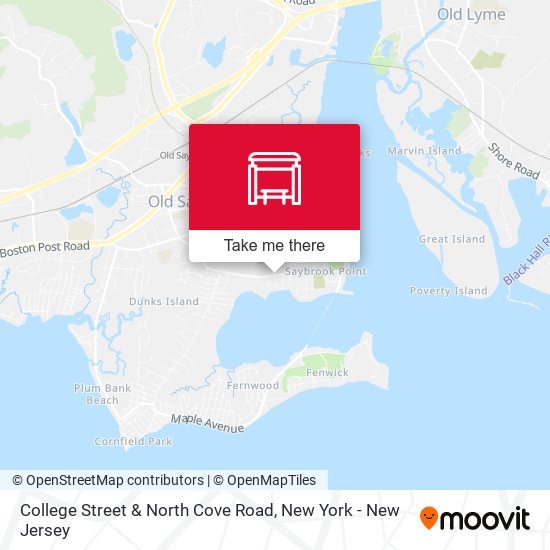 College Street & North Cove Road map