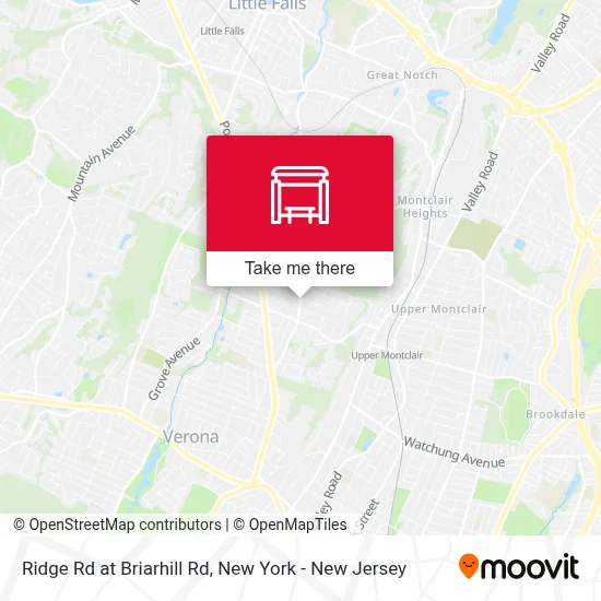 Ridge Rd at Briarhill Rd map