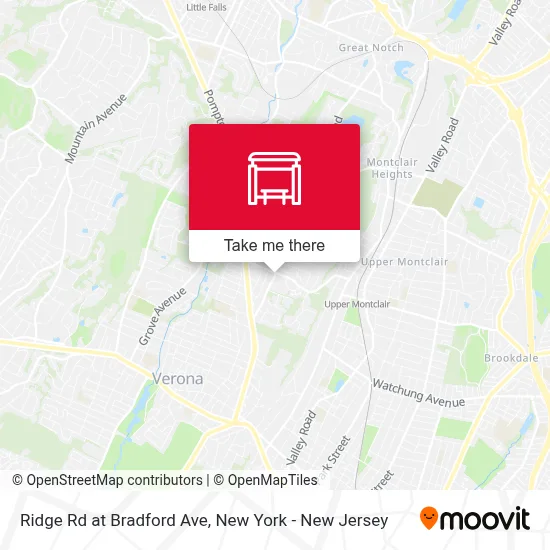 Ridge Rd at Bradford Ave map