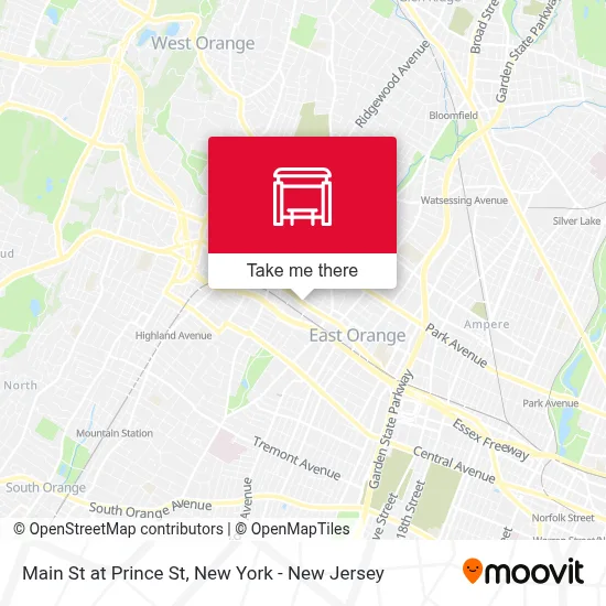 Main St at Prince St map
