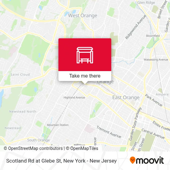 Scotland Rd at Glebe St map