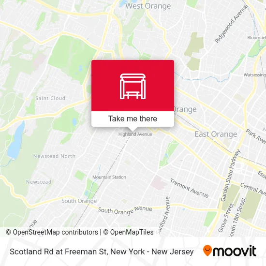 Scotland Rd at Freeman St map