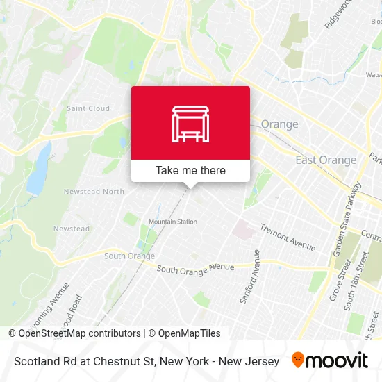 Scotland Rd at Chestnut St map