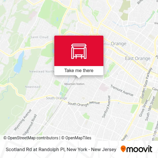 Scotland Rd at Randolph Pl map