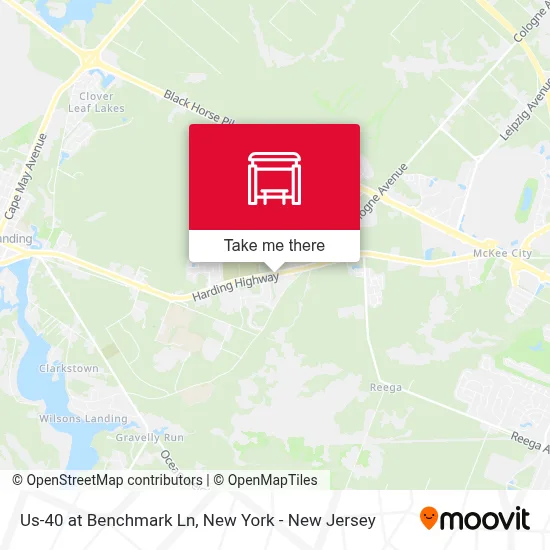 Us-40 at Benchmark Ln map