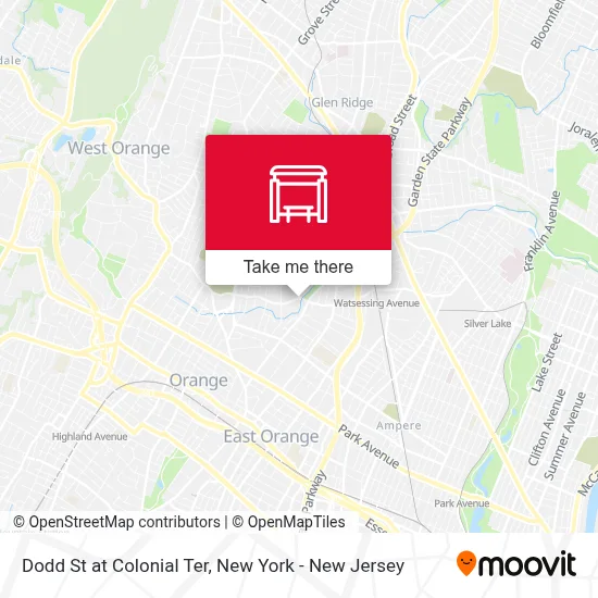 Dodd St at Colonial Ter map