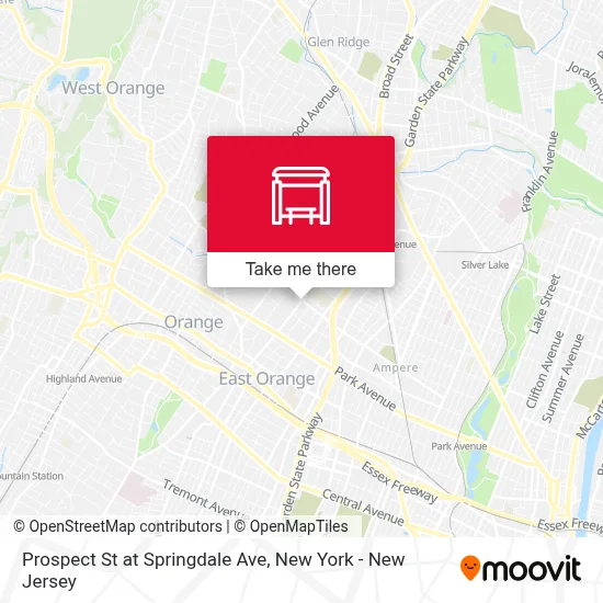 Prospect St at Springdale Ave map