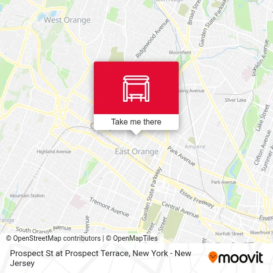 Prospect St at Prospect Terrace map