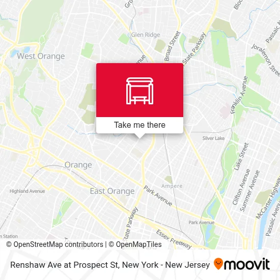 Renshaw Ave at Prospect St map
