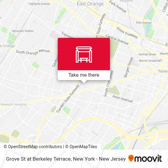 Grove St at Berkeley Terrace map