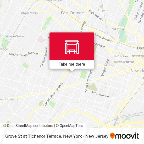 Grove St at Tichenor Terrace map