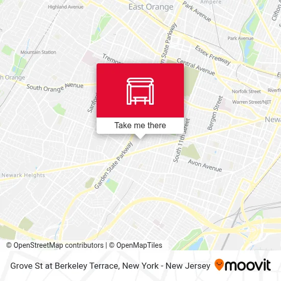 Grove St at Berkeley Terrace map