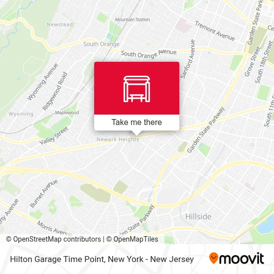 Hilton Garage Time Point map