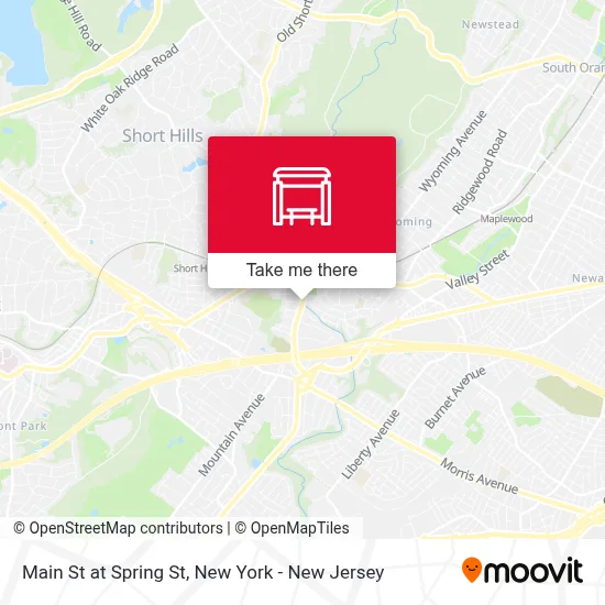 Main St at Spring St map