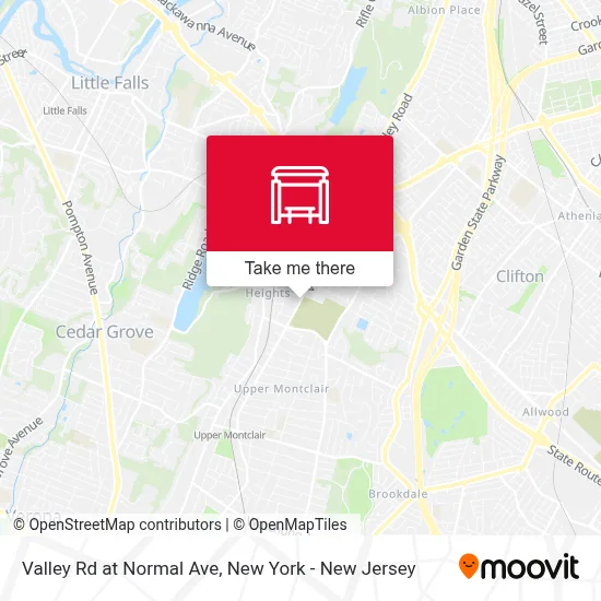 Valley Rd at Normal Ave map