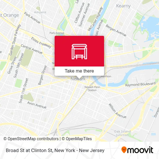 Broad St at Clinton St map